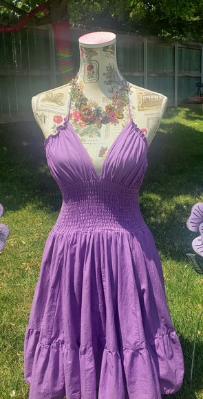 Lovelygirl Halter top Summer dress💐 - Picture 1 of 7